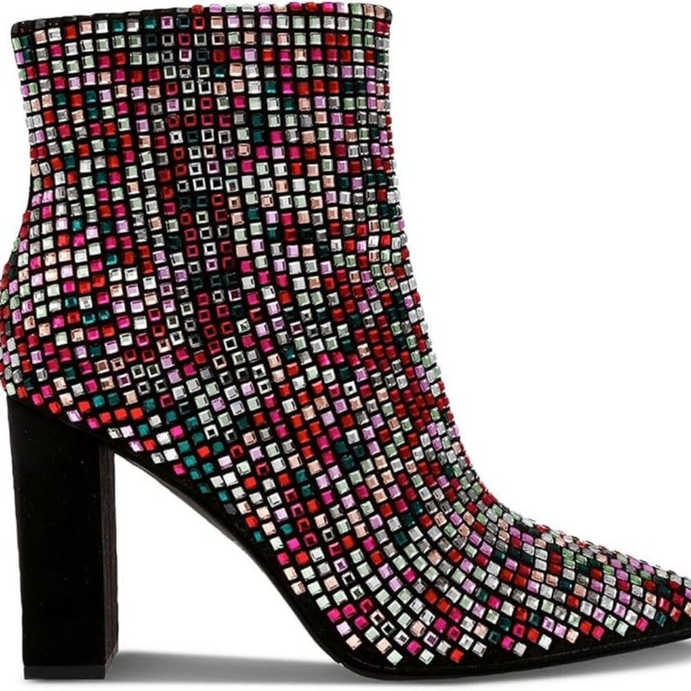 Wild Pair Women’s Ingridd Block Heel Dressy Ankle Boots Size